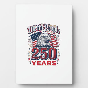 Wir das Volk 250 Jahre patriotischer Adler Vintage Fotoplatte