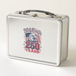 Wir Das Volk 250 Jahre Patriotischer Adler Vintage Metall Brotdose