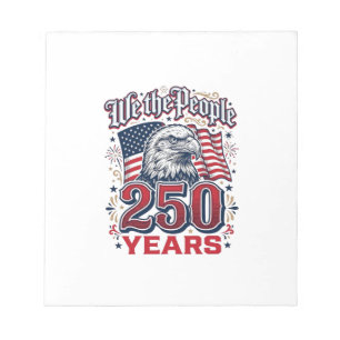 Wir das Volk 250 Jahre Patriotischer Adler Vintage Notizblock