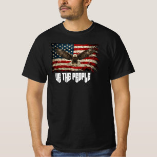 Wir das Volk Adler, Amerikanische Flagge T-Shirt