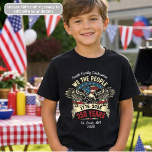 Wir das Volk Adler Patriotischer 4. Juli Kinder T-Shirt