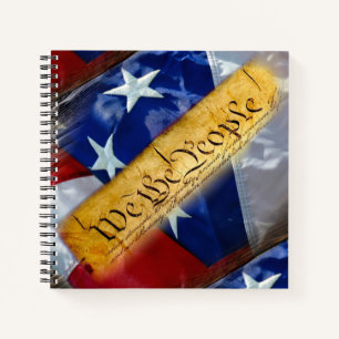 Wir das Volk Amerikanische Flagge Notizblock
