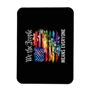 Wir das Volk bedeutet jeden Regenbogen LGBT Schwul Magnet