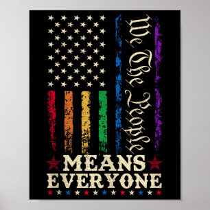 Wir das Volk bedeutet jeden US-Verfassung LGBT Poster