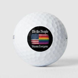 Wir, das Volk, bedeutet jeder USA LGBT Gleichheit Golfball
