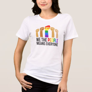 Wir das Volk bedeutet Jedermann Shirt, Gleichberec Tri-Blend Shirt