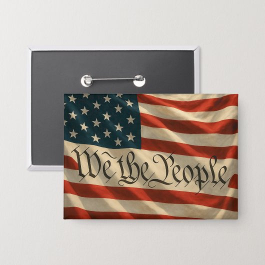 Wir, das Volk-Button Button (Vorderseite/Rückseite)