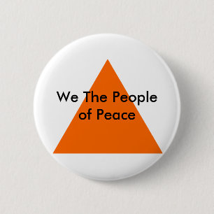 Wir, das Volk des Friedens, das MUSEUM Zazzle Gesc Button