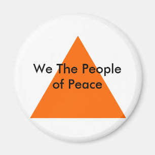 Wir, das Volk des Friedens, das MUSEUM Zazzle Gesc Magnet