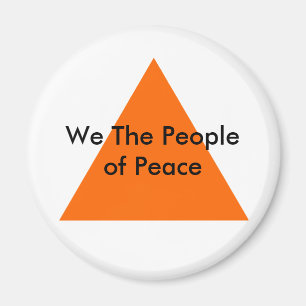 Wir, das Volk des Friedens, das MUSEUM Zazzle Gesc Magnet