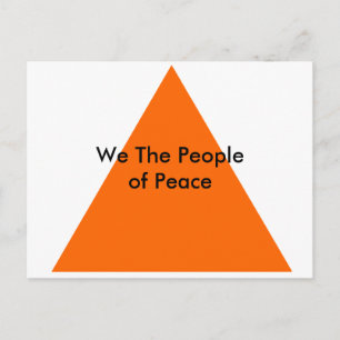 Wir, das Volk des Friedens, das MUSEUM Zazzle Gesc Postkarte