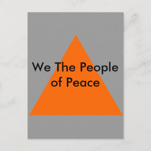 Wir, das Volk des Friedens, das MUSEUM Zazzle Gesc Postkarte