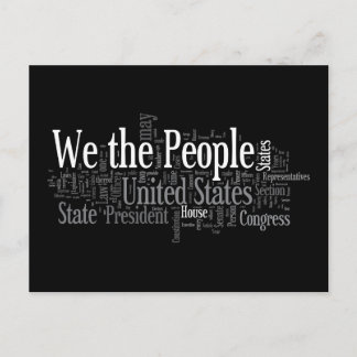Wir, das Volk - Die US-Verfassung sagt liberalisti Postkarte