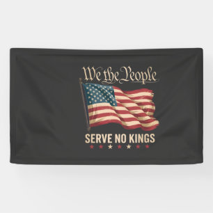 Wir Das Volk Dienen Keinem König USA Patriotisch Banner