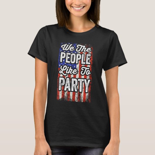 Wir das Volk feiern gerne T-Shirt (Vorderseite)