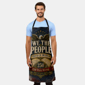Wir das Volk Freiheit 4. Juli BBQ Schürze (Getragen)