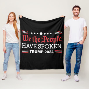 Wir das Volk haben gesprochen Trump 2024 Fleecedecke