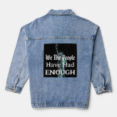 Wir das Volk Jeansjacke (Rückseite)
