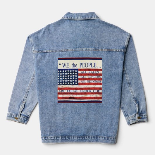 Wir das Volk Jeansjacke (Rückseite)