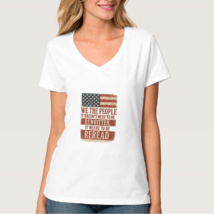 Wir, das Volk, lesen das Fahnenzitat noch einmal T-Shirt