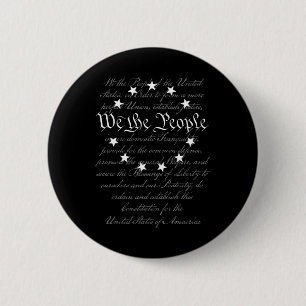 Wir, das Volk Präambel der US-Verfassung 4. Juli Button