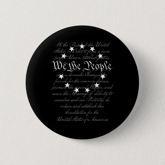 Wir, das Volk Präambel der US-Verfassung 4. Juli Button (Vorderseite)