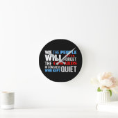 wir das Volk... Runde Wanduhr (Zuhause)