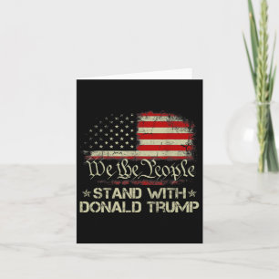 Wir das Volk stehen hinter Donald Trump 2024 Ameri Karte