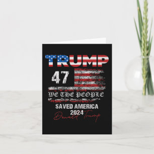 Wir das Volk Trump rettete Amerika 47 Präsident In Karte