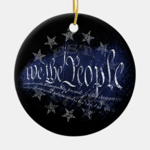 WIR DAS VOLK Vintage 13 Sterne 1776 Keramik Ornament