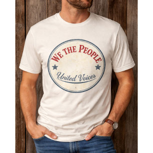 Wir, das Volk, Vintage-Abzeichen T-Shirt