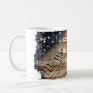 WIR DAS VOLK VINTAGE-INDUSTRIELLE-USA-FLAGGE-TASSE KAFFEETASSE
