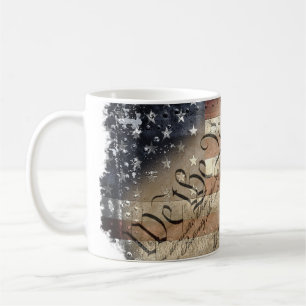 WIR DAS VOLK VINTAGE-INDUSTRIELLE-USA-FLAGGE-TASSE KAFFEETASSE