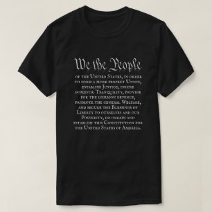 Wir, das Volk, vollständige Verfassung Präambel T-Shirt
