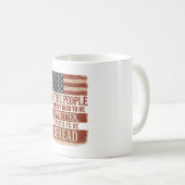 Wir das Volk Wiederlesen Flagge Zitat Kaffeetasse (VorderseiteRechts)