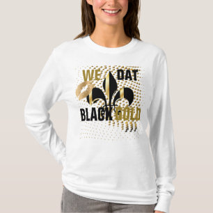 Wir datieren/Liebe/Kuss/Schwarze Goldherzen/Lilie T-Shirt