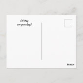 Wir denken über euch Pferde sind in Ordnung? Postkarte (Rückseite)