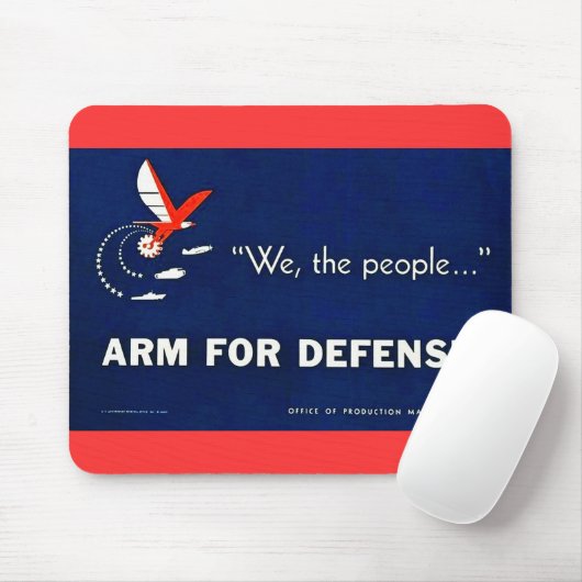 Wir der Leute-Arm für Verteidigung Mousepad (Mit Mouse)