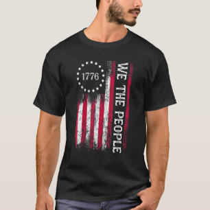 Wir, die amerikanische Fahne des Volkes 1776 Unabh T-Shirt