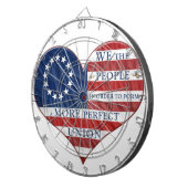 Wir, die amerikanische Fahne "Herd Dartboard" Dartscheibe (Vorderseite rechts)