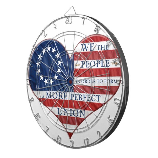 Wir, die amerikanische Fahne "Herd Dartboard" Dartscheibe (Vorderseite rechts)