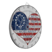 Wir, die amerikanische Fahne "Herd Dartboard" Dartscheibe (Vorderseite Links)