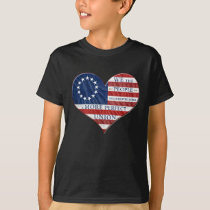 Wir, die amerikanische Fahne - Herzschlag-T - Shir T-Shirt