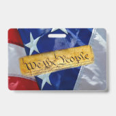 Wir, die amerikanische Flagge Ausweis (Rückseite)