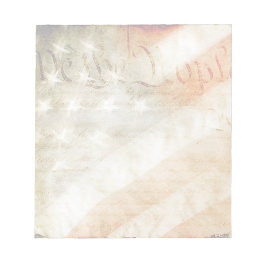 Wir, die amerikanische Flagge der Menschen Notizblock (Vorderseite)