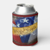 Wir, die amerikanische Flagge Dosenkühler (Kanne Vorderseite)