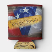 Wir, die amerikanische Flagge Dosenkühler (Rückseite)