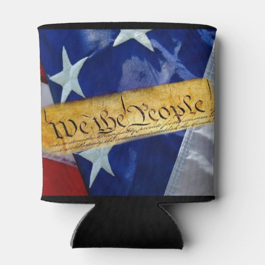 Wir, die amerikanische Flagge Dosenkühler (Rückseite)