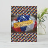 Wir, die amerikanische Flagge Feiertagskarte (Stehend Vorderseite)