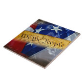 Wir, die amerikanische Flagge Fliese (Seite)